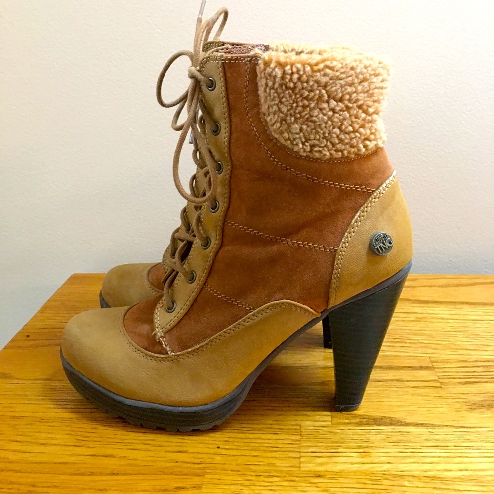 Tino Gonzales faux-suede booties, size 8